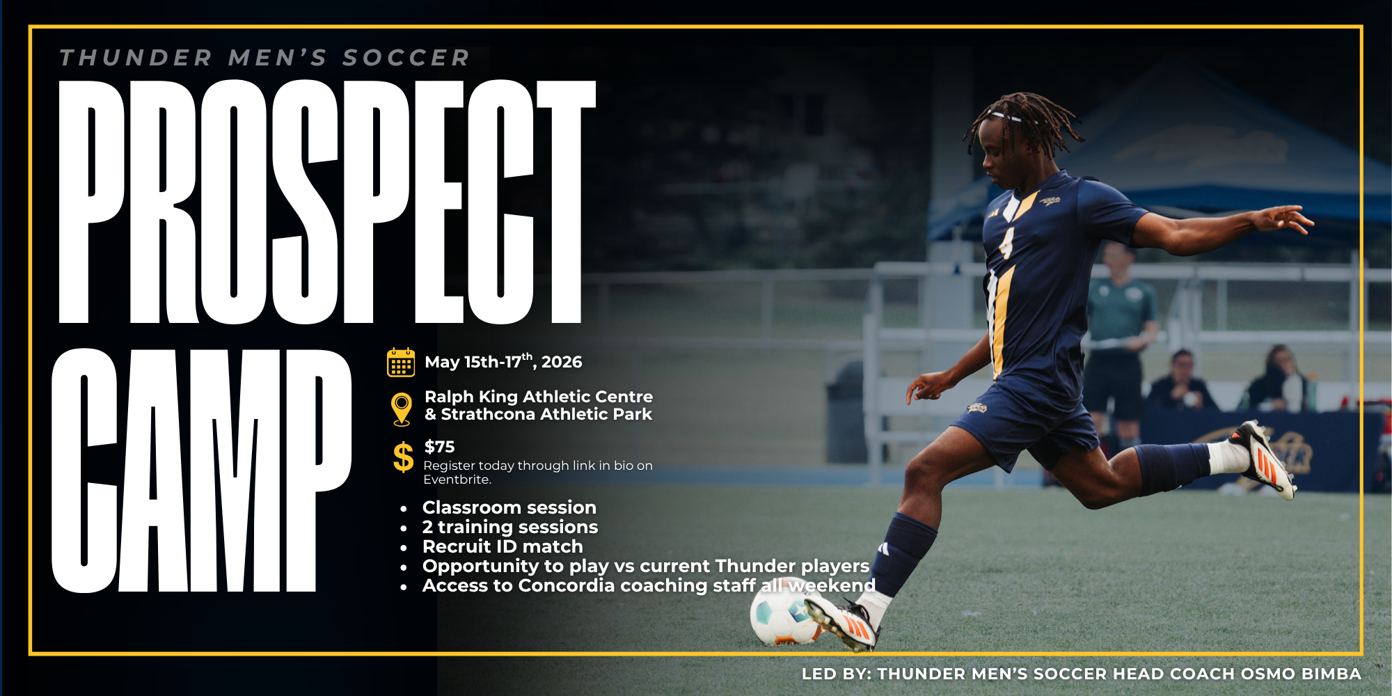 CUE Thunder Men's Soccer Spring Recruit Camp